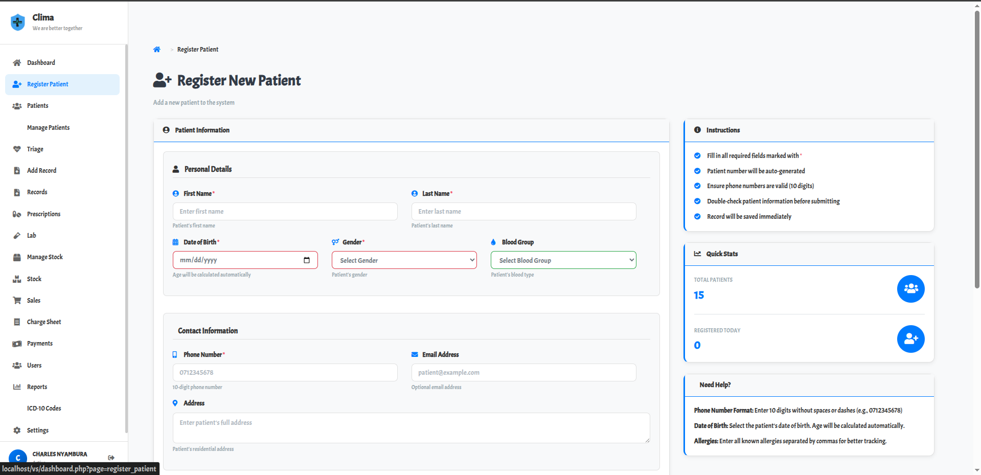 Patient Registration